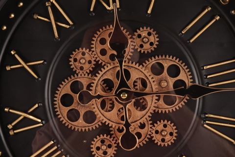 Wall Clock Buffalo 40 cm - Black - Round - Metal