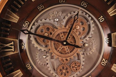 Wall Clock Yorkville 46 cm - Gold - Round - Metal