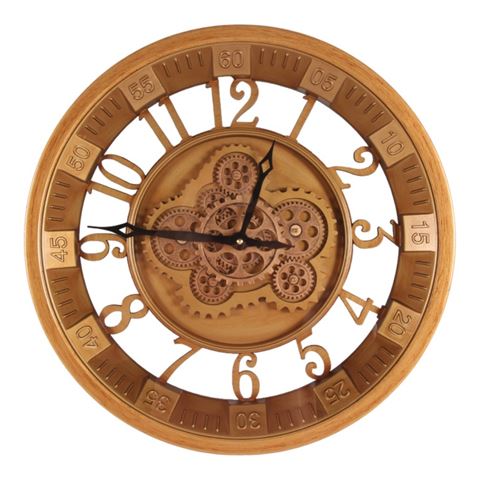 Wandklok Marble Hill 46 cm - Goud - Rond - Metaal