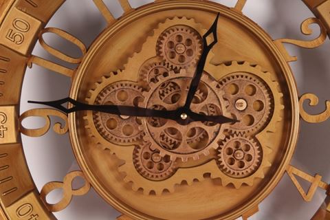 Wandklok Marble Hill 46 cm - Goud - Rond - Metaal