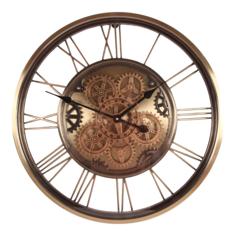 Wandklok Bayonne 62 cm - Goud - Rond - Metaal