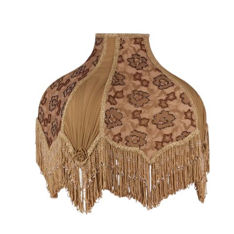 Lampenkap Victorian Dome 38 cm - Goud - Stof