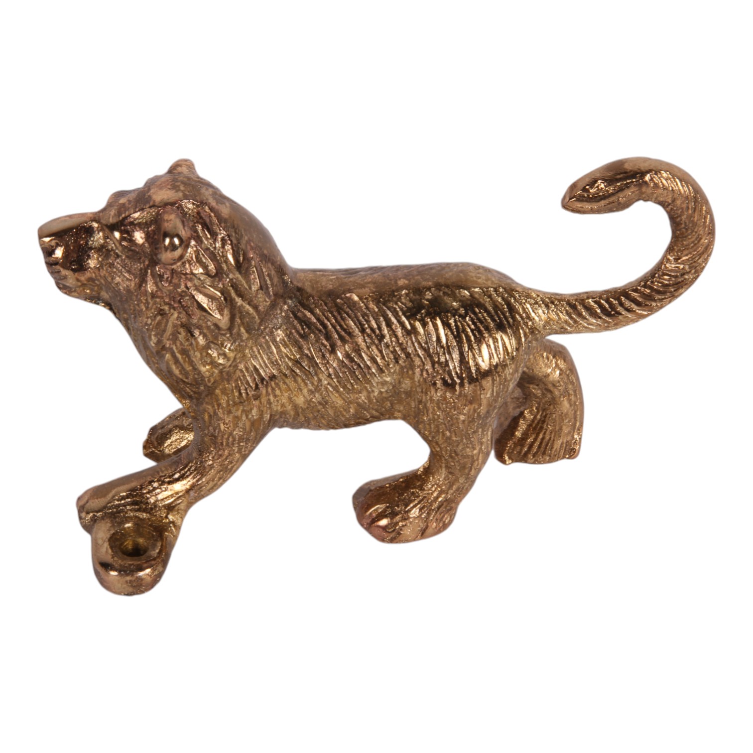 Wandhaak Leeuw 12 cm - Goud - Aluminium