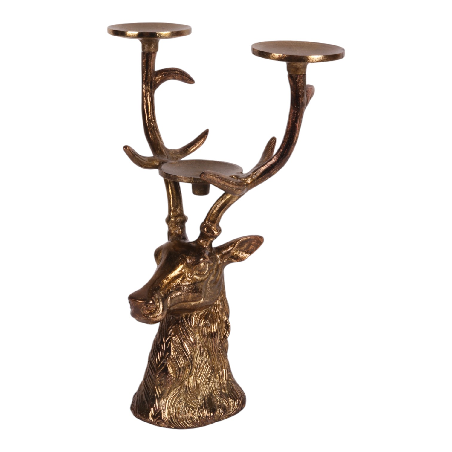 Kandelaar Hert 36 cm - Goud - Aluminium