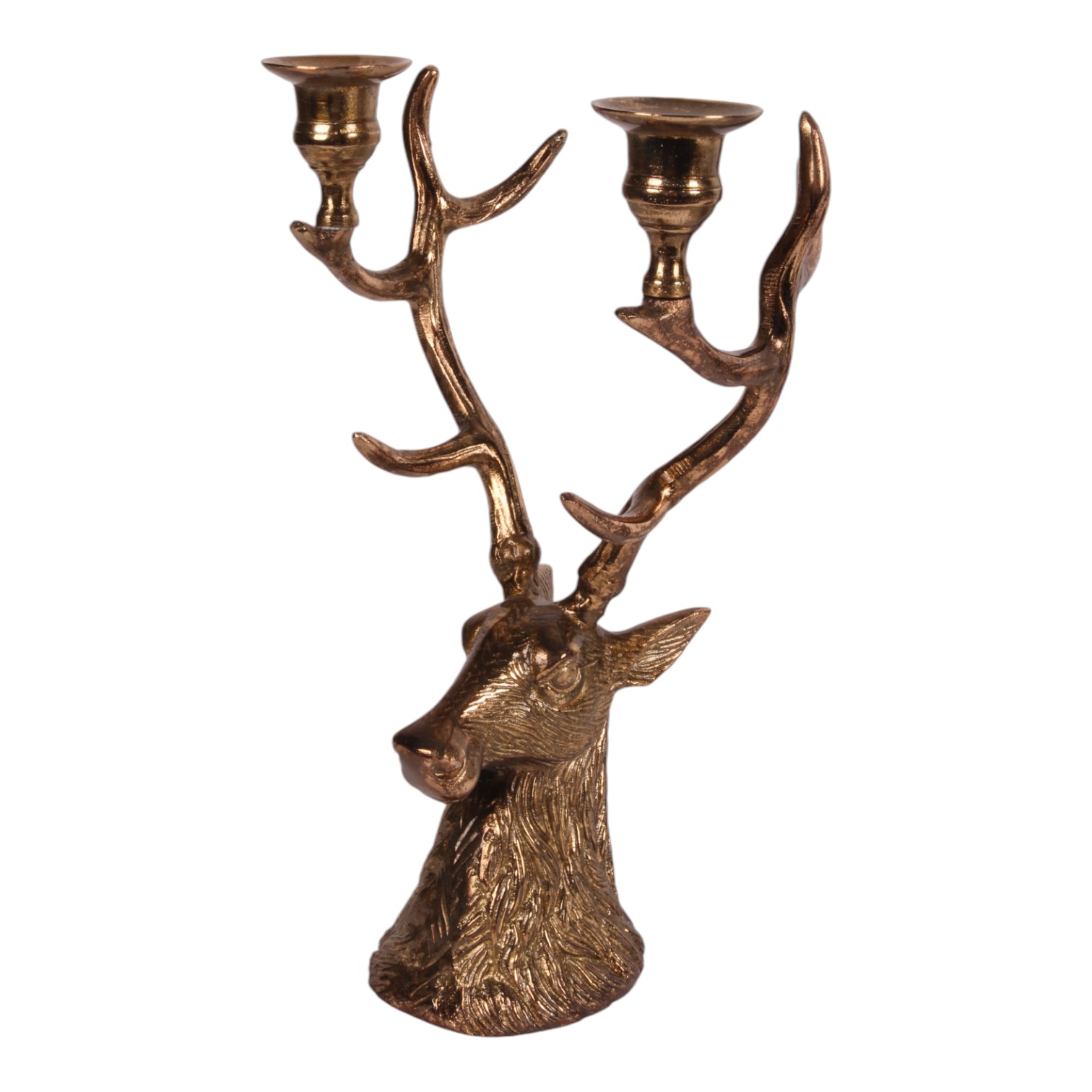 Kandelaar Hert 35 cm - Goud - Aluminium