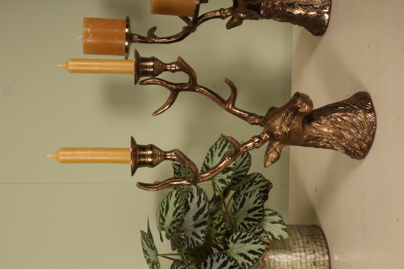 Kandelaar Hert 35 cm - Goud - Aluminium