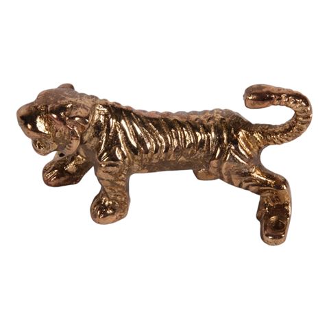 Wandhaak Tijger 12 cm - Goud - Aluminium