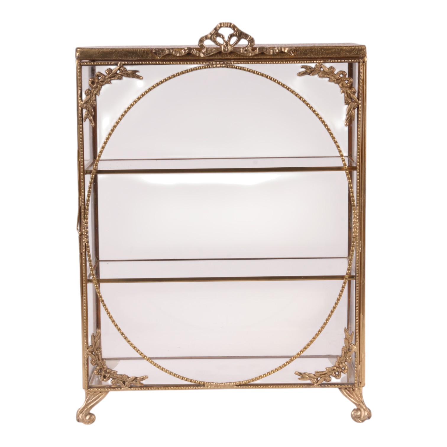 Vitrinekast 34,5 cm - Goud - Glas