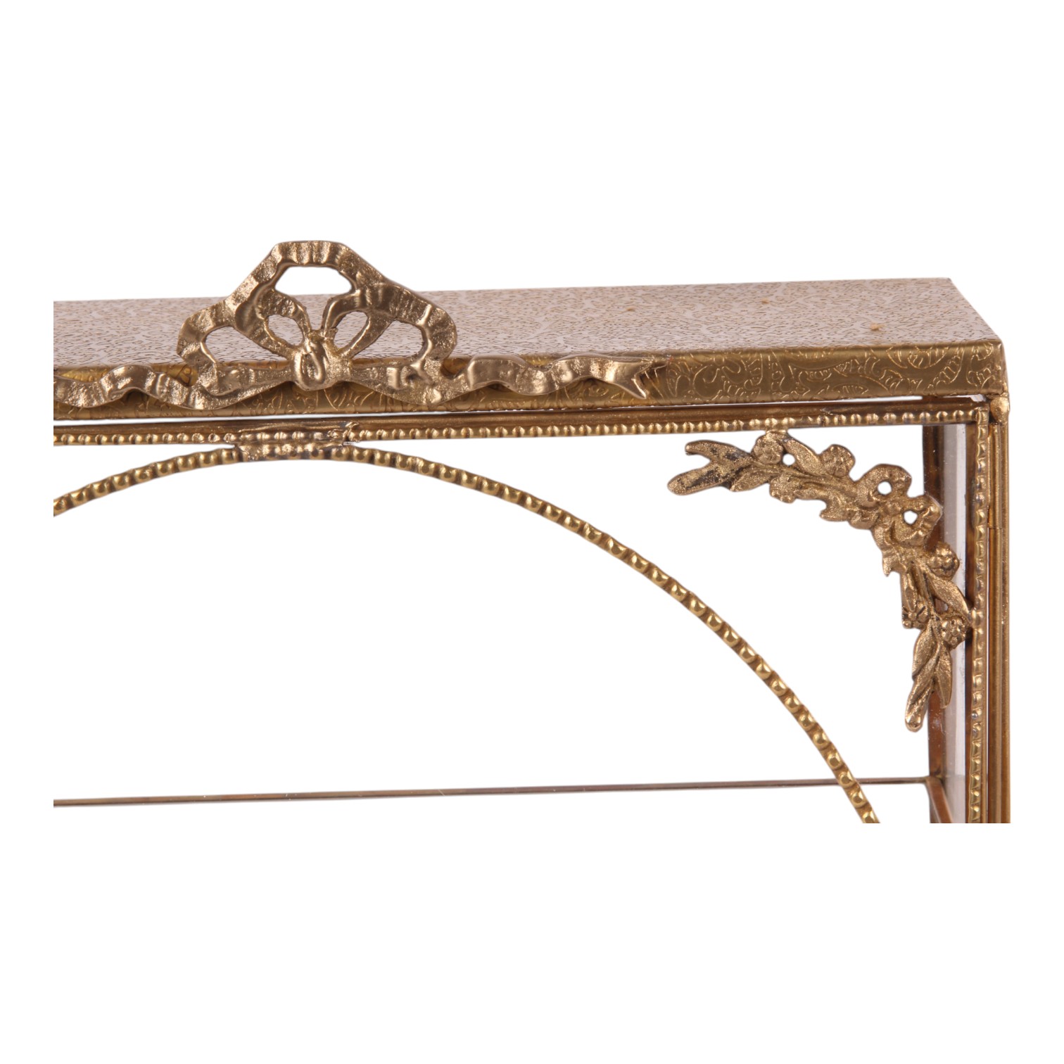 Vitrinekast 34,5 cm - Goud - Glas
