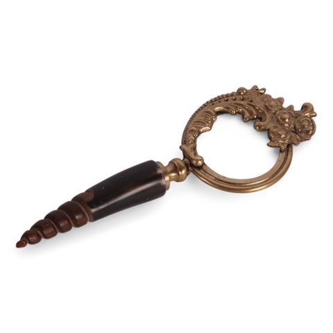 Magnifying Glass Horn 14 cm - Gold - Brass
