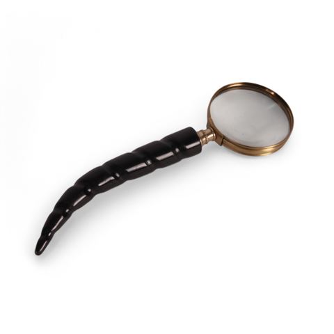 Magnifying Glass Horn 26 cm - Gold - Brass