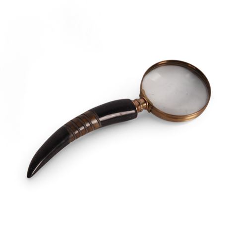 Loupe Corne 22 cm - Or - Cuivre