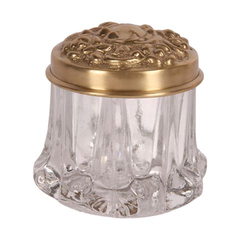 Opberger /pot met deksel - Goud - Brass