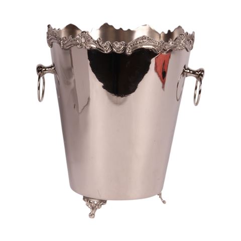 Weinkühler 28 cm - Silber - Messing