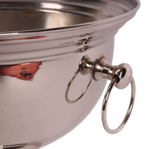 Weinkühler 28 cm - Silber - Messing