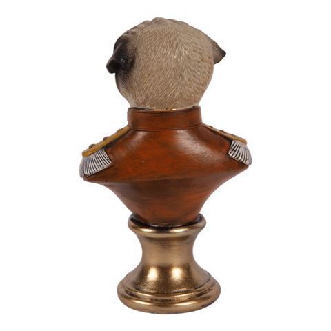 Dog statue resin 17 cm