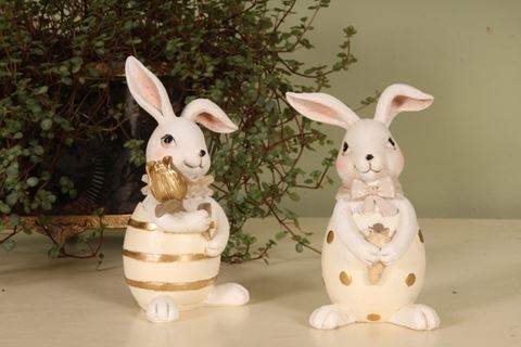 Konijn resin 14 cm