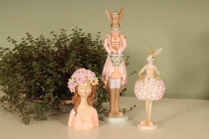 Konijn resin 22 cm