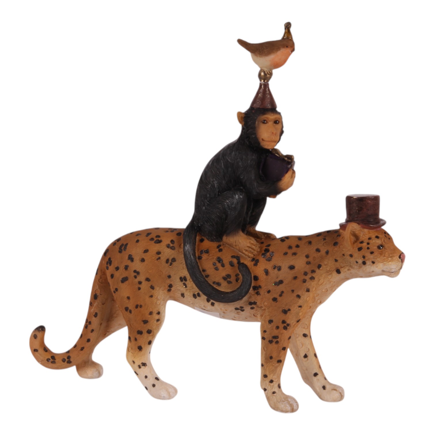 Leopard & friends resin 22 cm