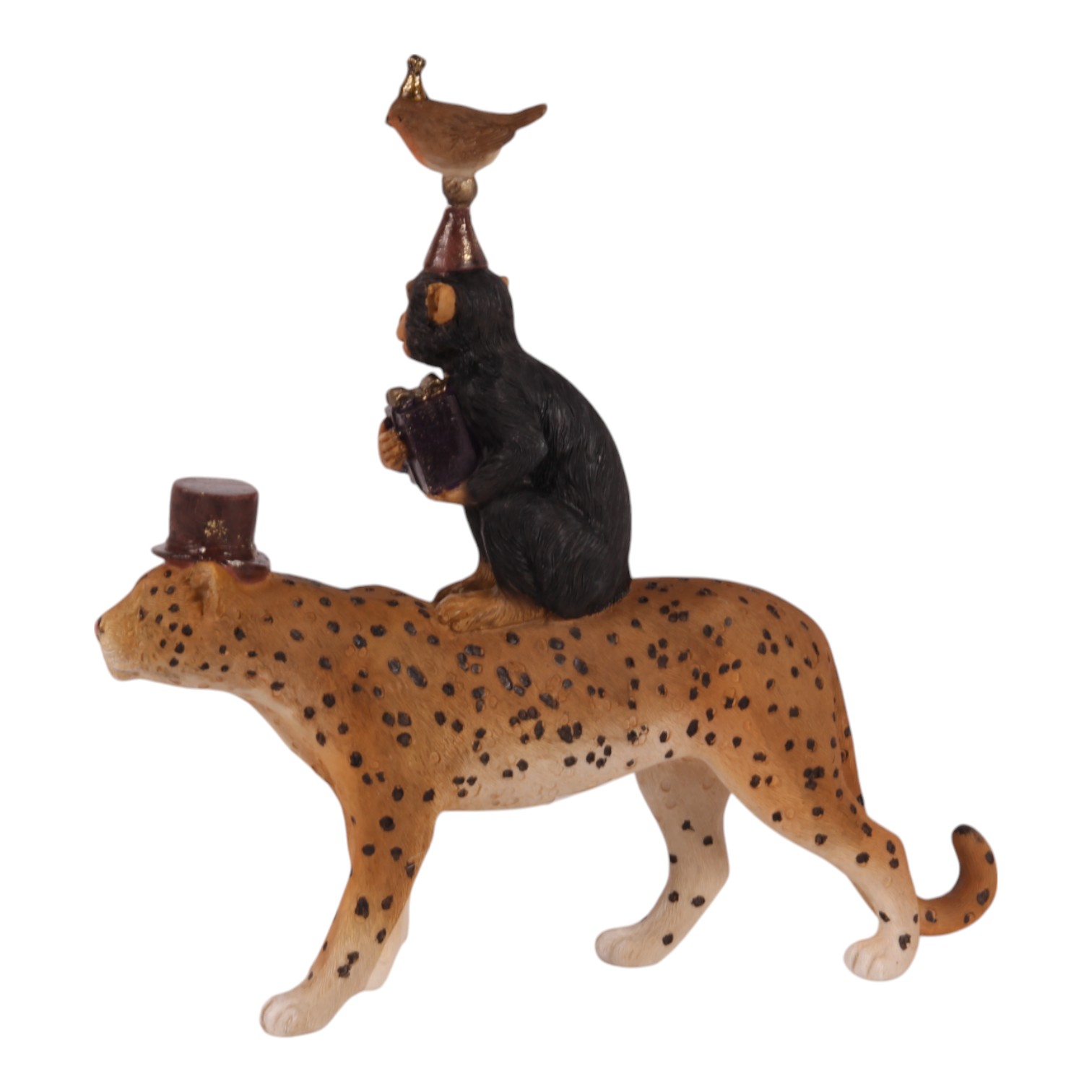 Leopard & friends resin 22 cm