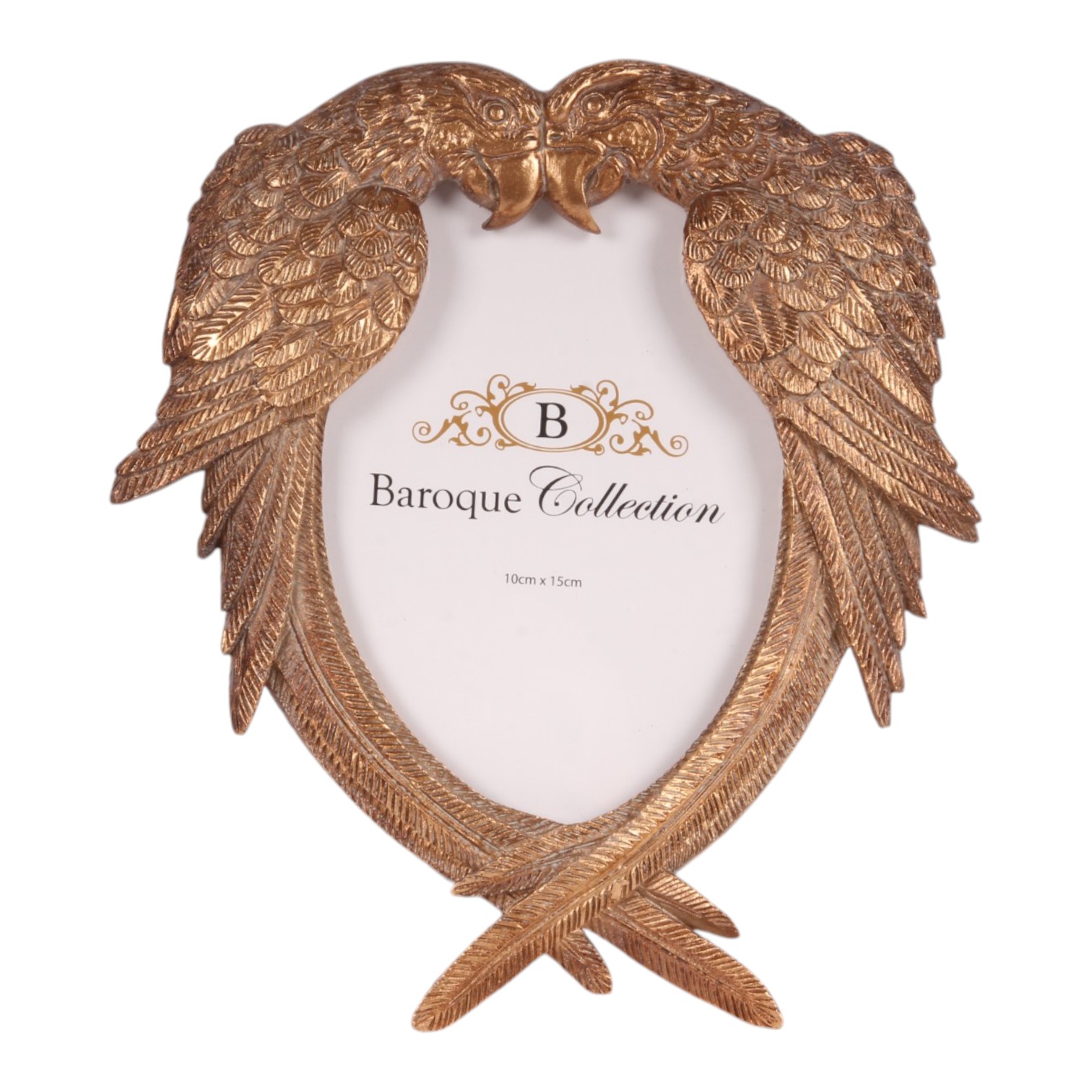 Fotolijst Vogels 10x15 cm - Goud - Resin - Staand