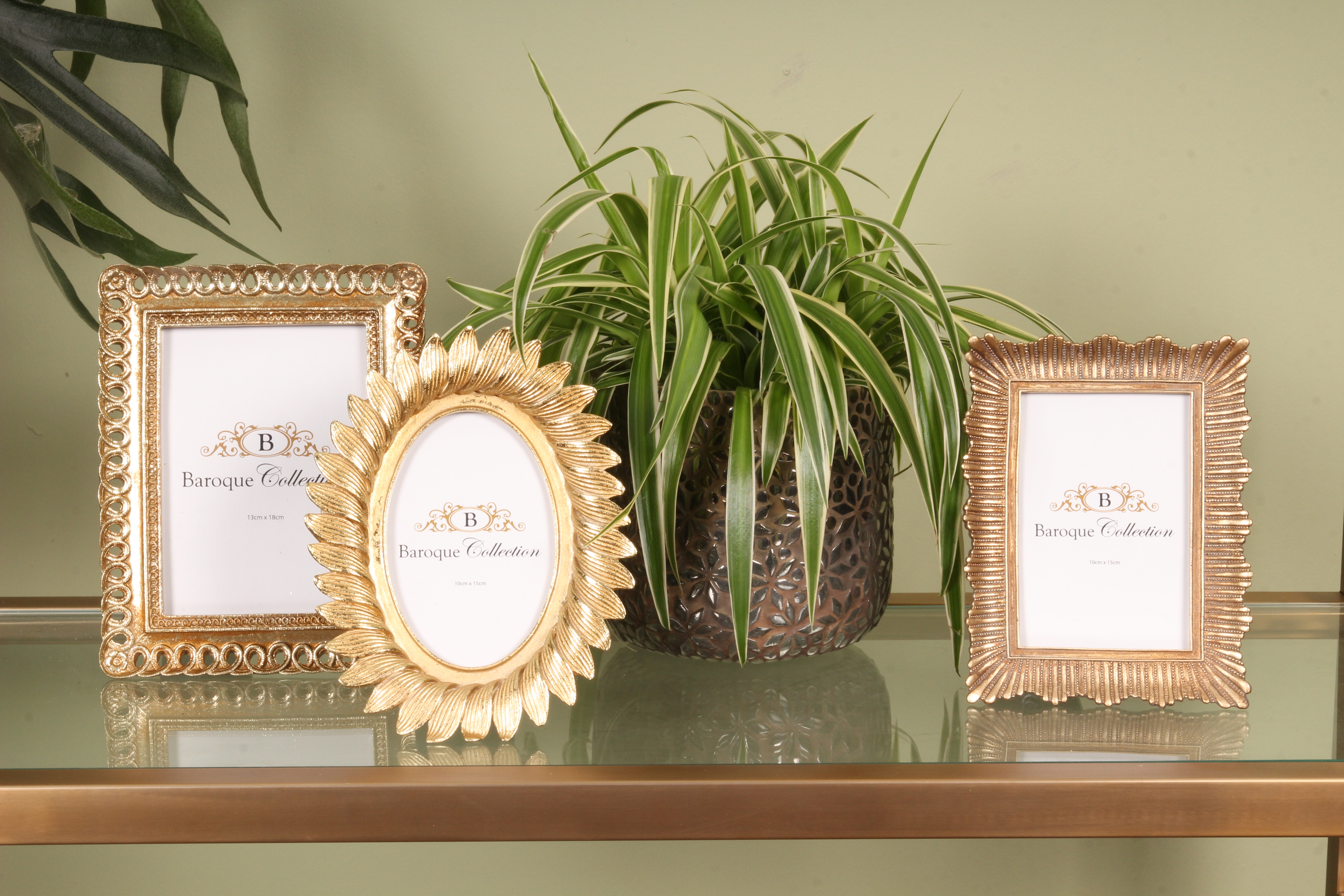 Photo Frame 13x18 cm - Gold - Resin