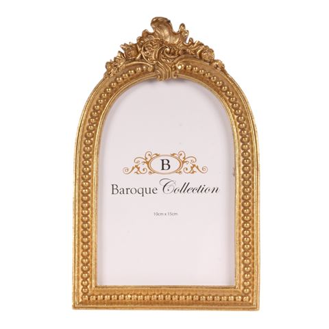 Photo Frame Arch 10x15 cm - Gold - Resin