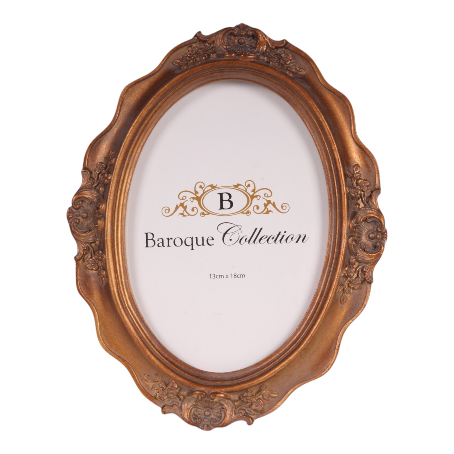Fotolijst 13x18 cm - Goud - Resin - Ovaal - Staand