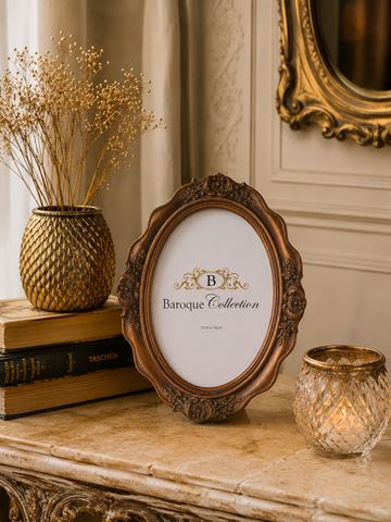 Fotolijst 13x18 cm - Goud - Resin - Ovaal - Staand