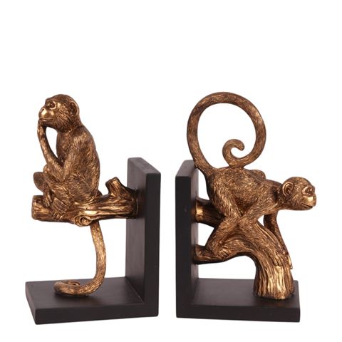 Apen boekensteun / Ass 2 resin 20 cm