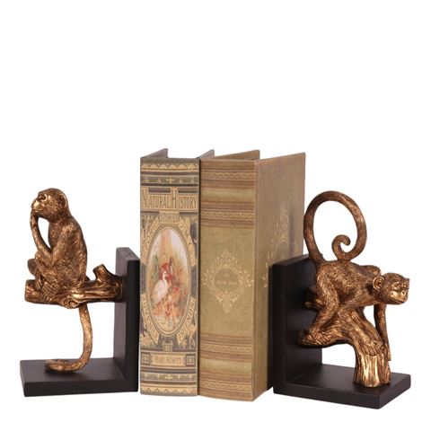 Apen boekensteun / Ass 2 resin 20 cm