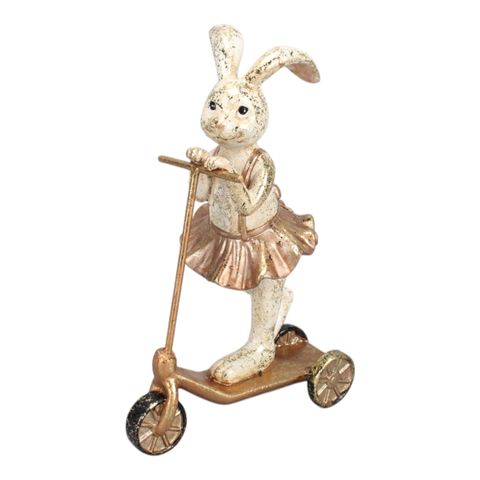 Konijn beeld resin 16 cm