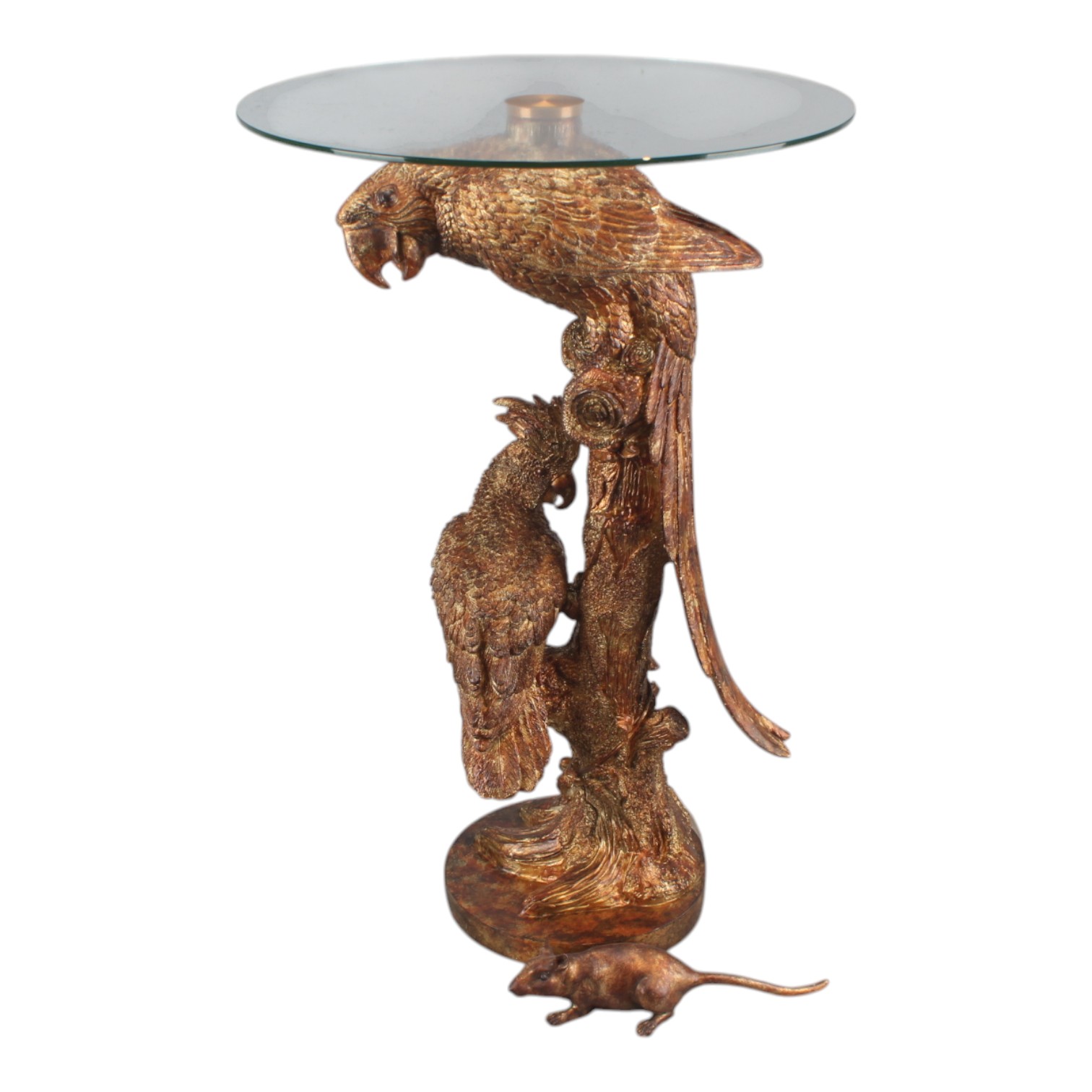 Parrot side table resin 22 cm