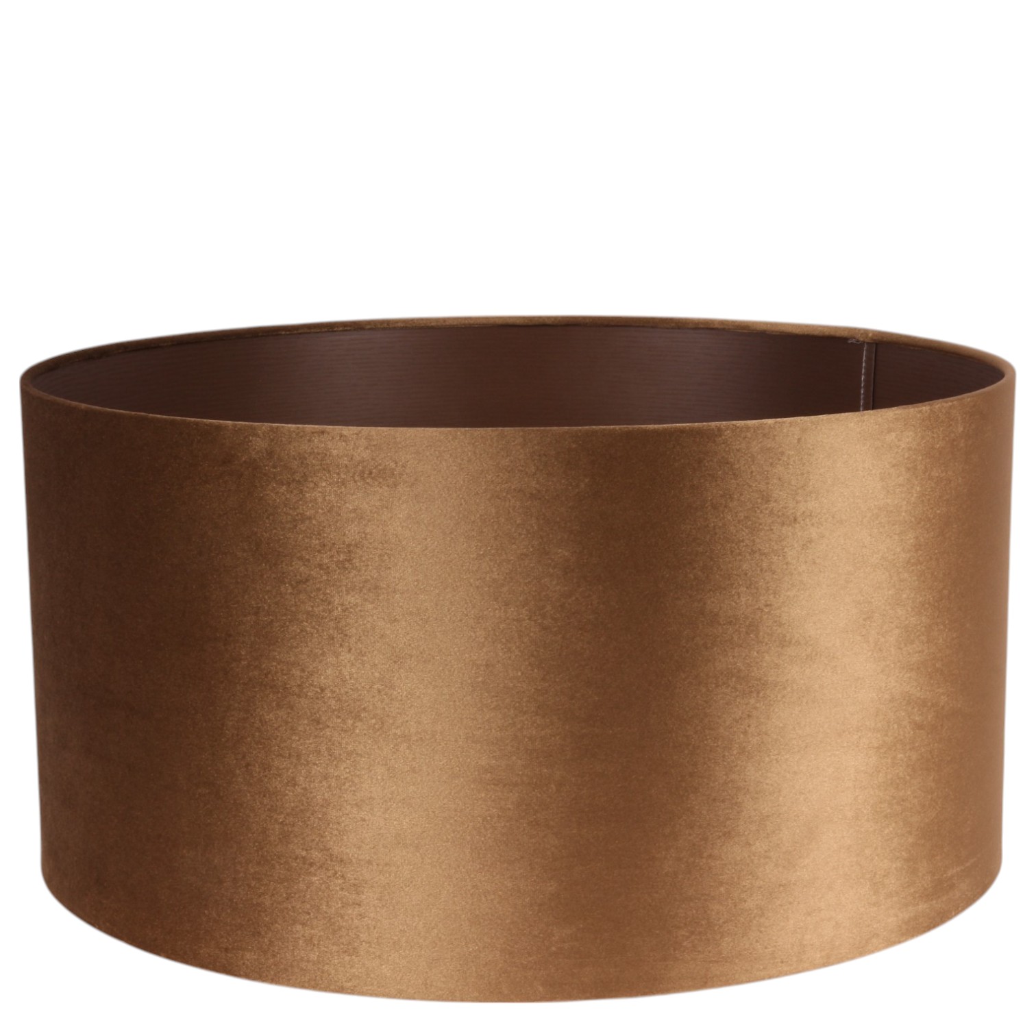 Lampenkap 50 cm - Cilinder - Goud - Stof
