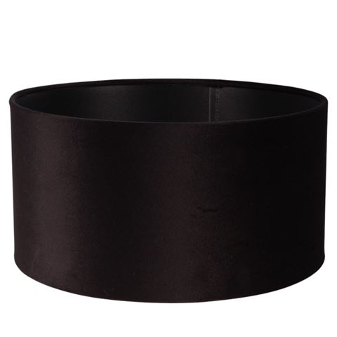 Lampenkap 30 cm - Cilinder - Zwart - Stof