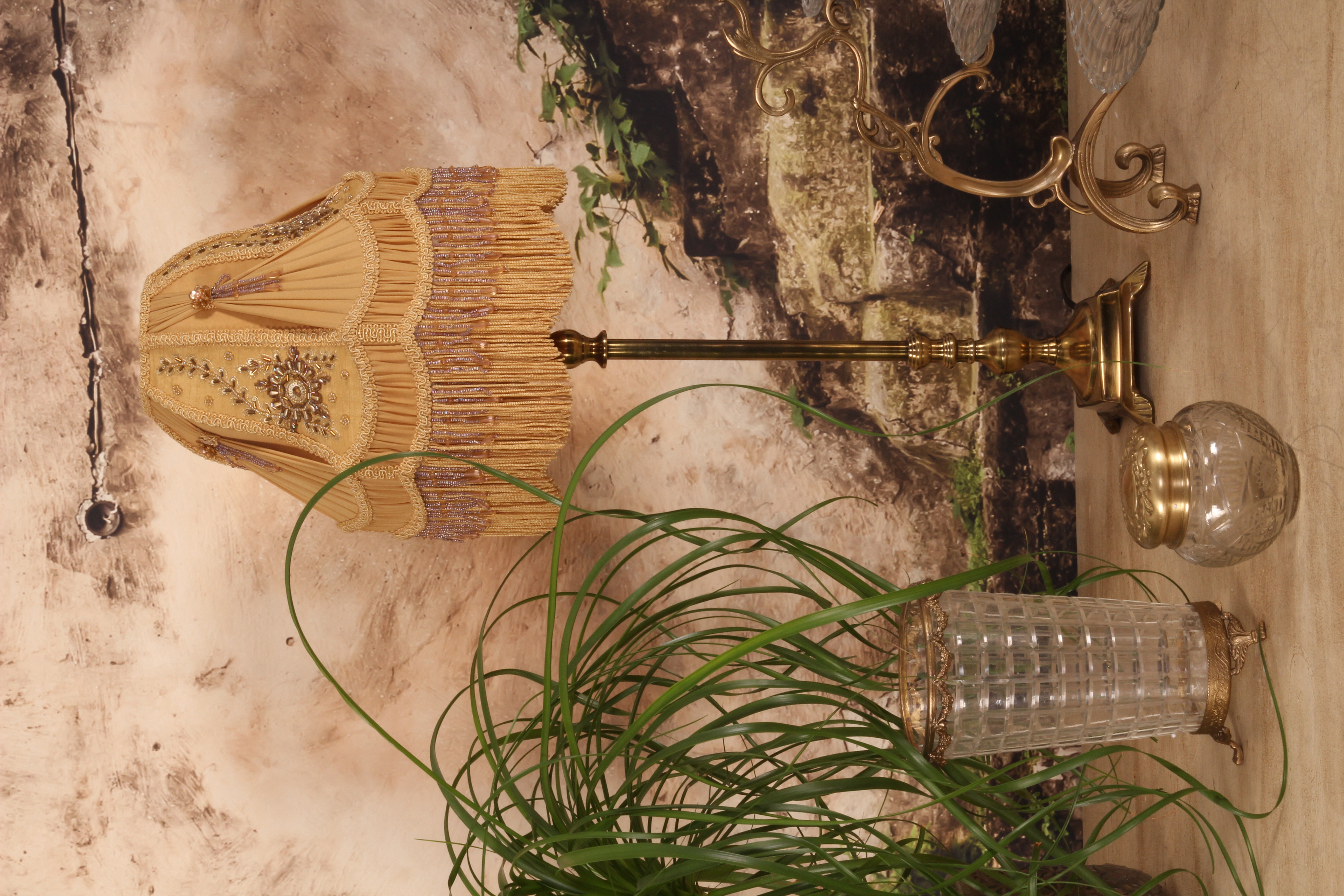 Lampshade Victorian 28 cm - Gold - Fabric