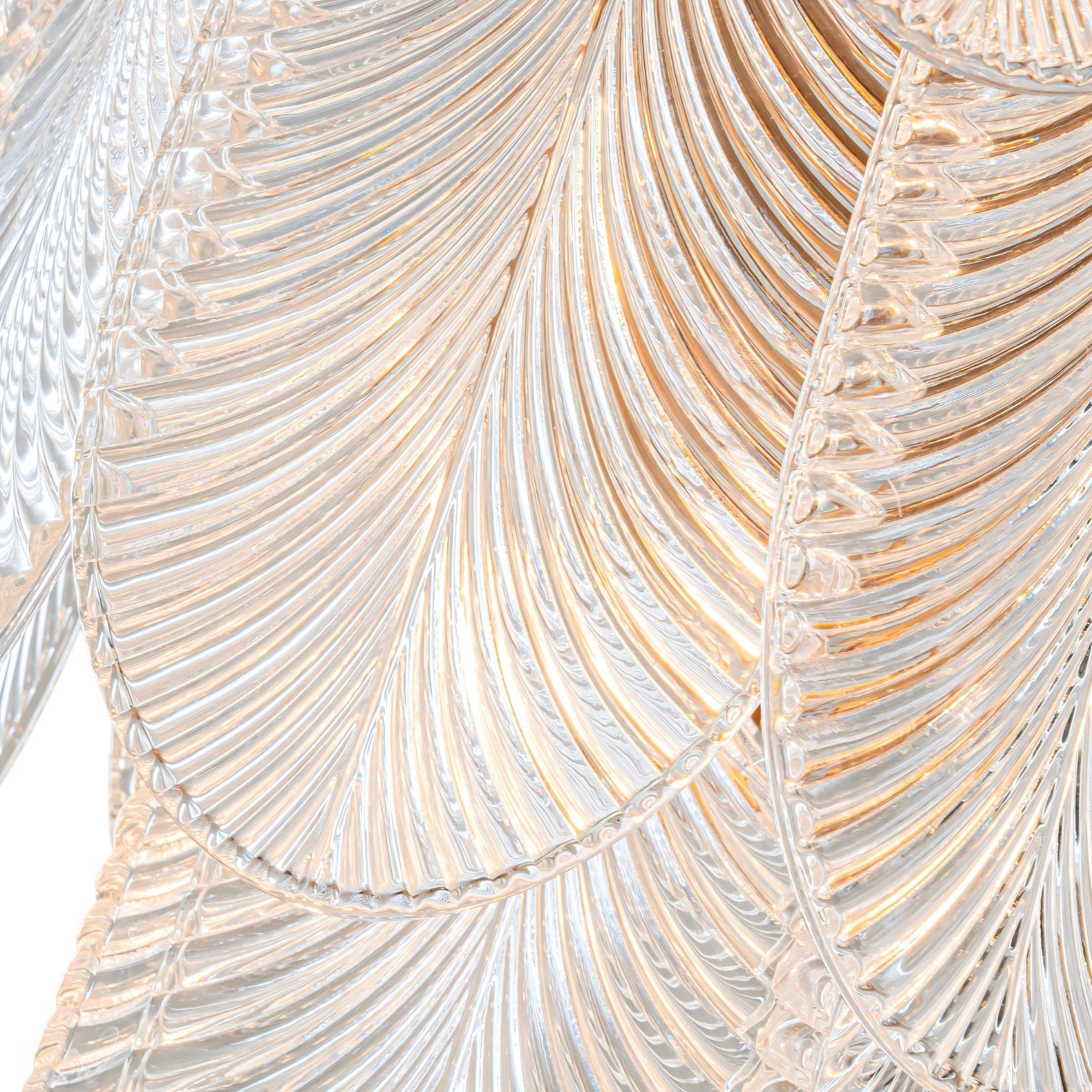 Kroonluchter Milano 55 cm - Goud - Glas