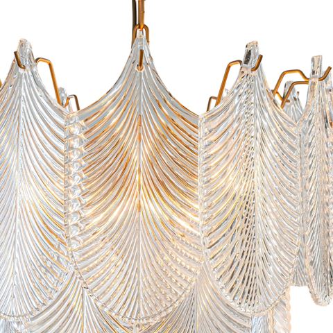 Chandelier Milano 55 cm - Gold - Iron & Glass