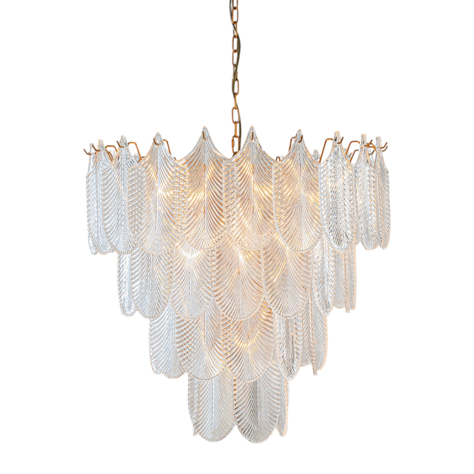 Kroonluchter Milano 85 cm - Goud - Glas