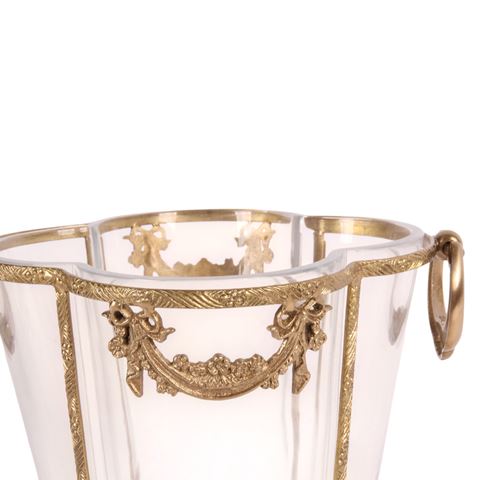 Weinkühler 25 cm - Gold - Messing