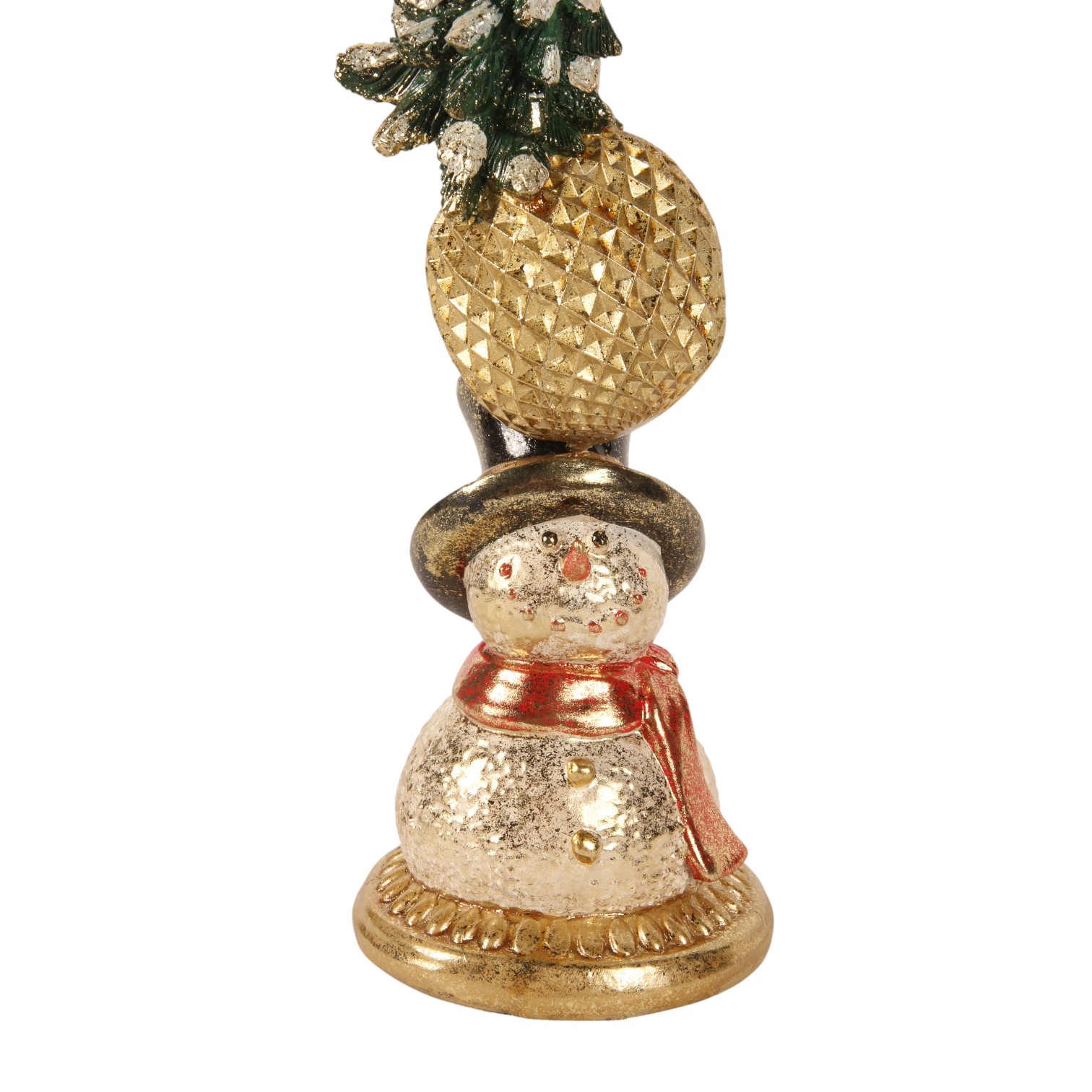 Kandelaar Kerst 9,5 cm - Goud - Resin
