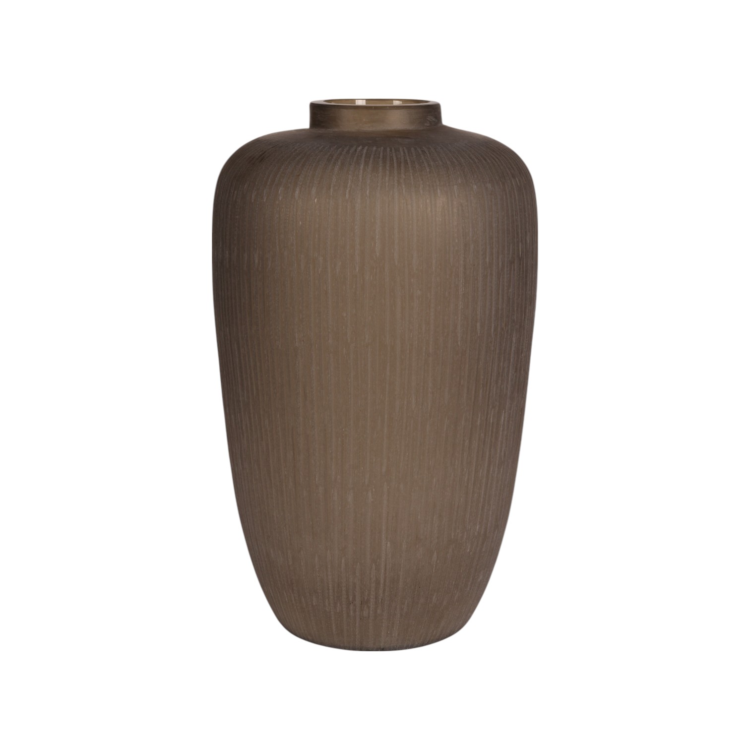 Vase Savanna L 49 cm - Marron - Verre