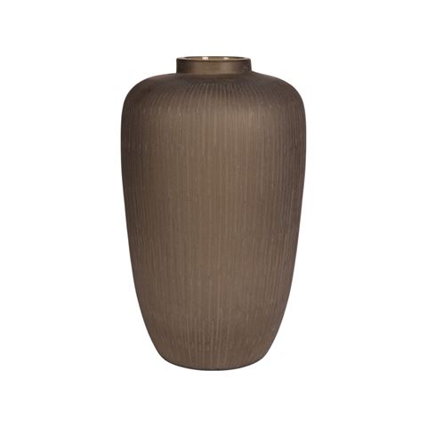 Vaas Savanna L 49 cm - Bruin - Glas