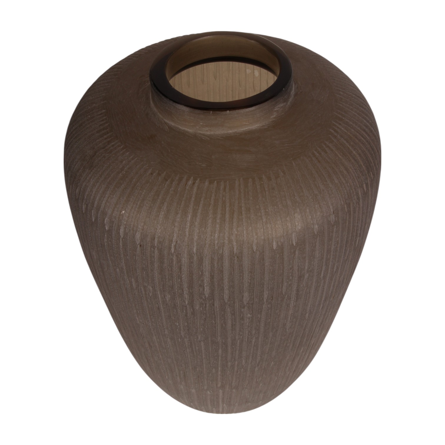Vase Savanna L 49 cm - Marron - Verre