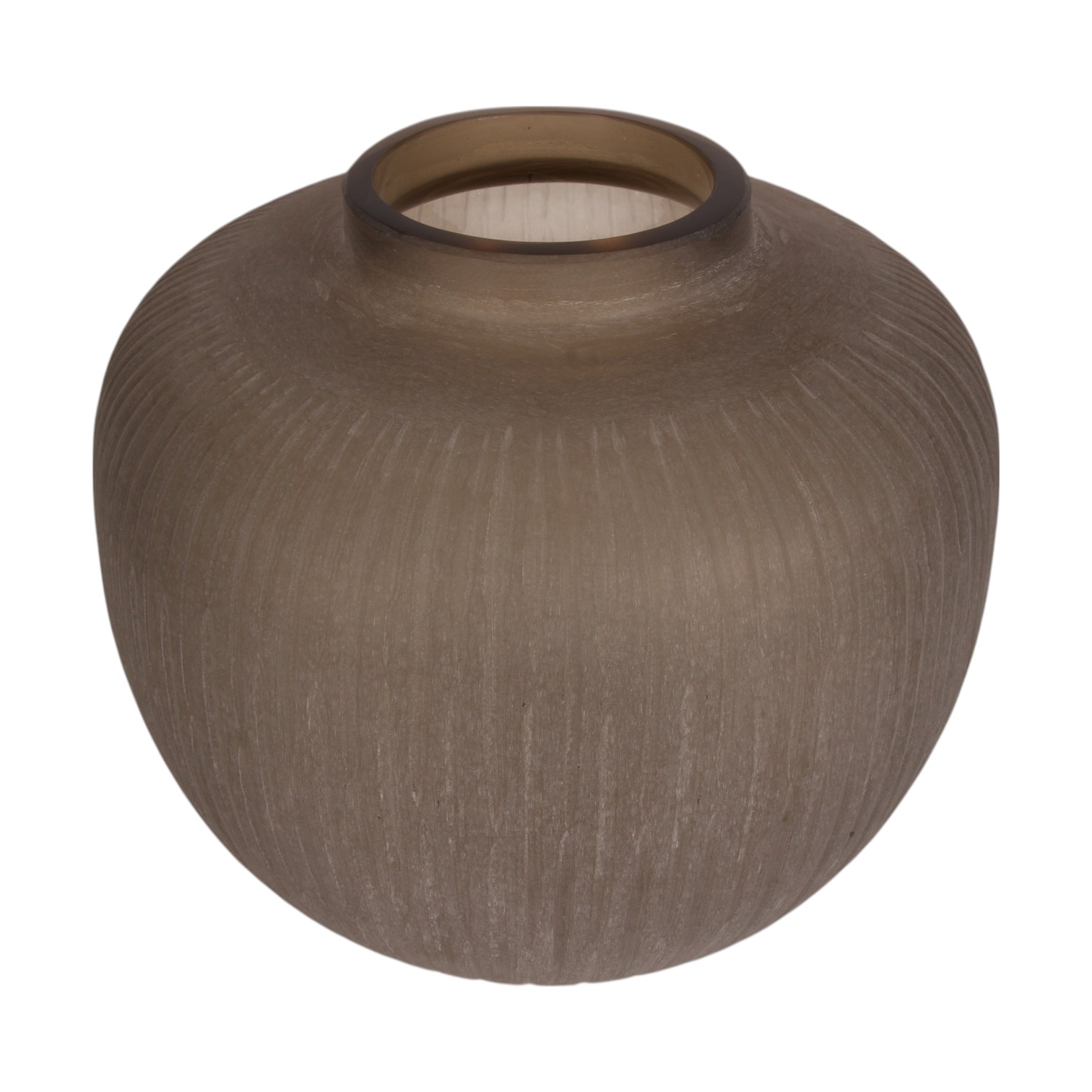 Vase Evelyn L 30 cm - Marron - Verre