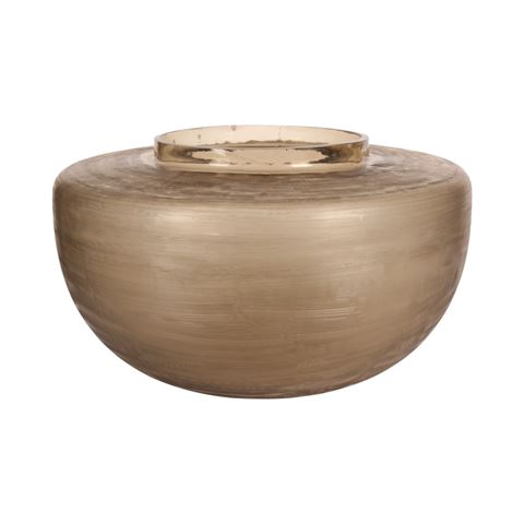 Vaas Opal M 30 cm - Bruin - Glas