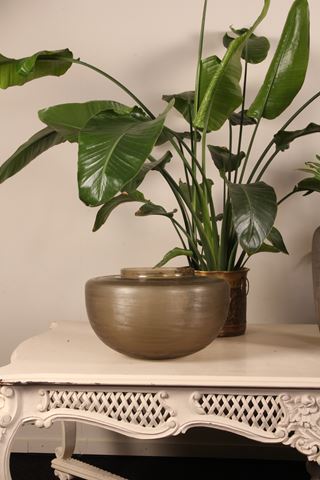 Vaas Opal M 30 cm - Bruin - Glas