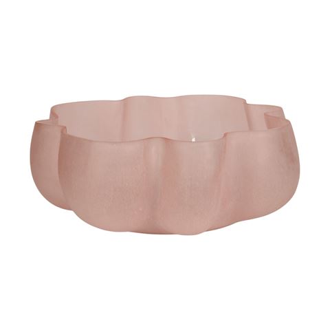 Lotus Bowl 40 cm - Pink - Glass