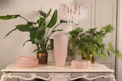 Lotus Bowl 40 cm - Pink - Glass