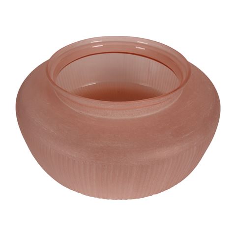 Vaas Ruby L 49 cm - Roze - Glas